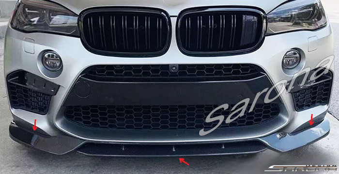 Custom BMW X5  SUV/SAV/Crossover Front Lip/Splitter (2014 - 2018) - $490.00 (Part #BM-103-FA)